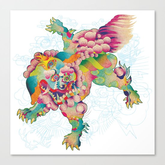 Shiisa - The Lion Canvas Print