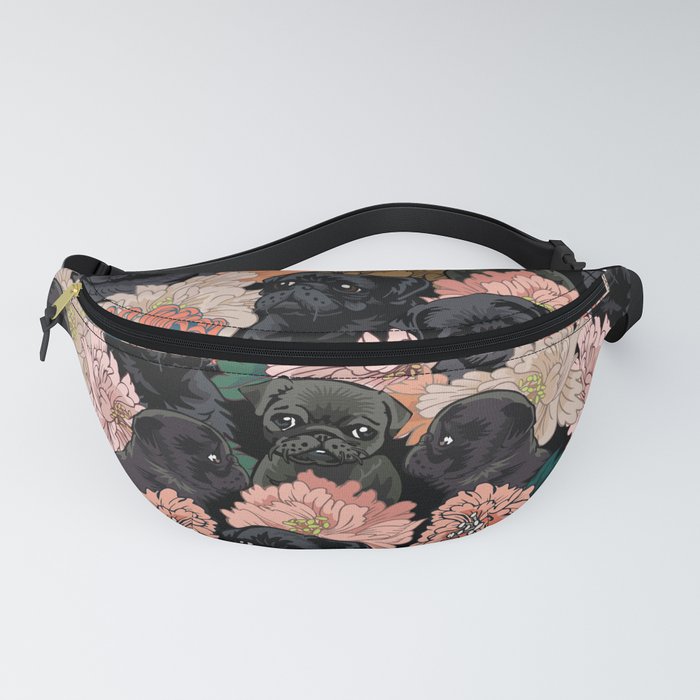 Because Black Pug Fanny Pack