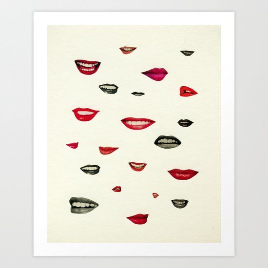 Stealing Kisses Art Print