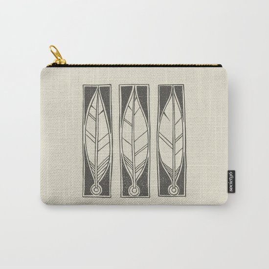Ethnic Feathers Carry-All Pouch