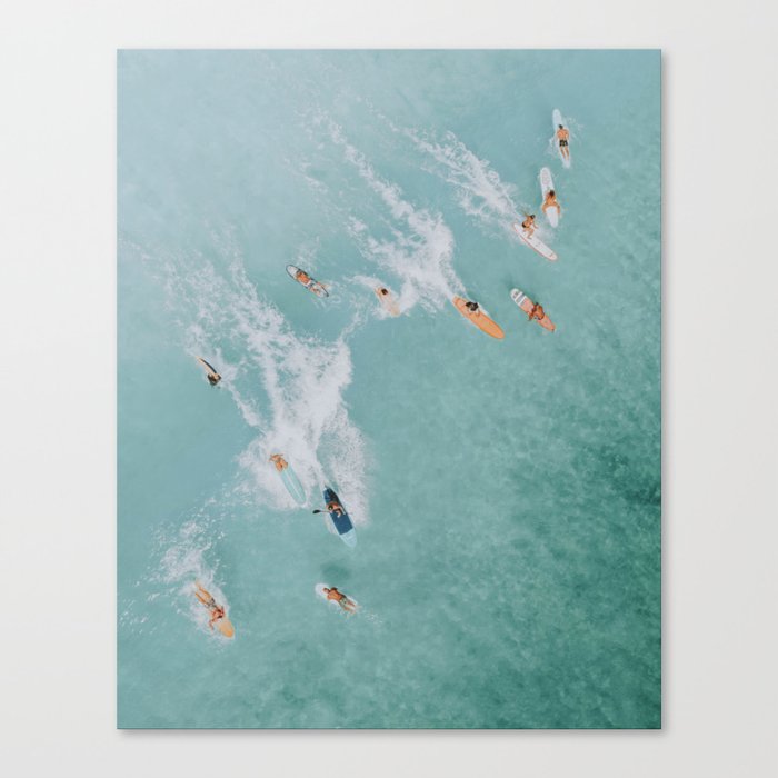 lets surf xviii Canvas Print