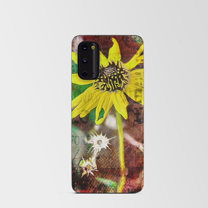 Urban Yellow Flower Android Card Case