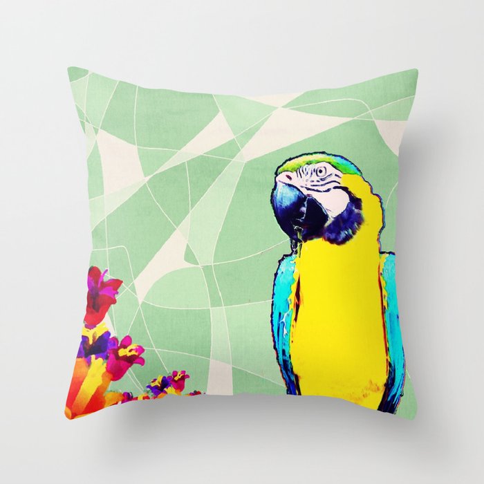 parrot plush pillow