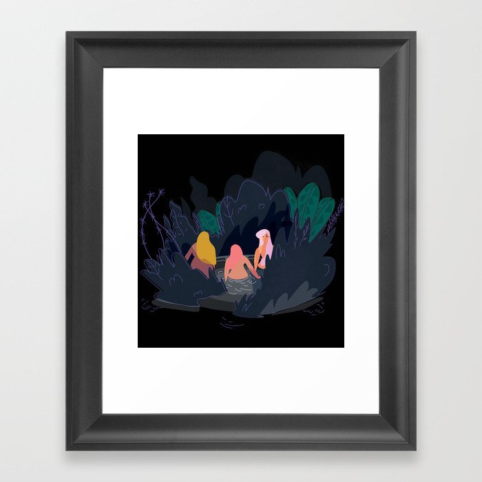 Night Pond Framed Art Print
