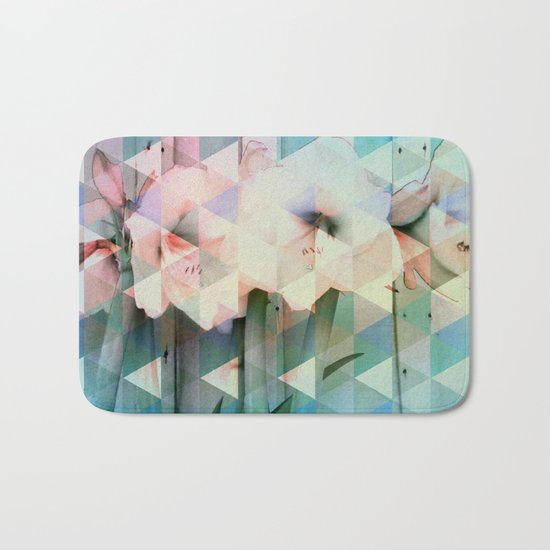 Flowers Mosaic Bath Mat