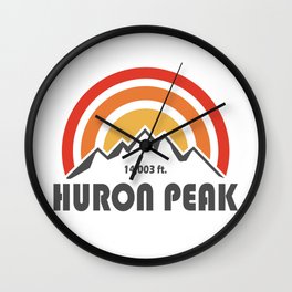 Huron Peak Colorado Wall Clock