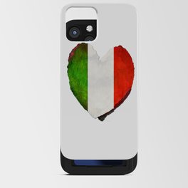 I Love Italy - Italian Flag Heart Art Green Red and White iPhone Card Case