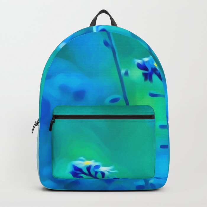 Blue flowers Backpack