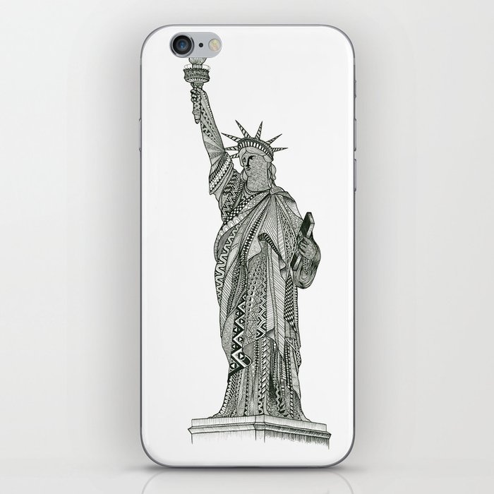 Statue of Liberty Zentangle iPhone Skin