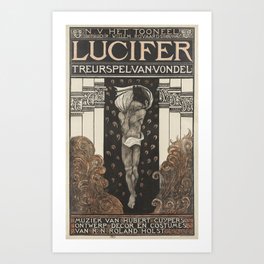 N.V. The Scene. Dir. Willem Royaards. Lucifer Mourning Game of Vondel. Art Print