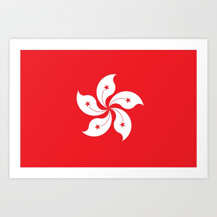 Hong Kong Flag Art Print