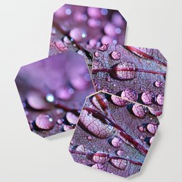 Drops in Shades of Purple Coaster