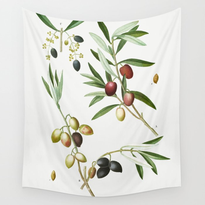 Olive V (Olea Europæa)  (1801–1819) by Pierre-Joseph Redouté Wall Tapestry