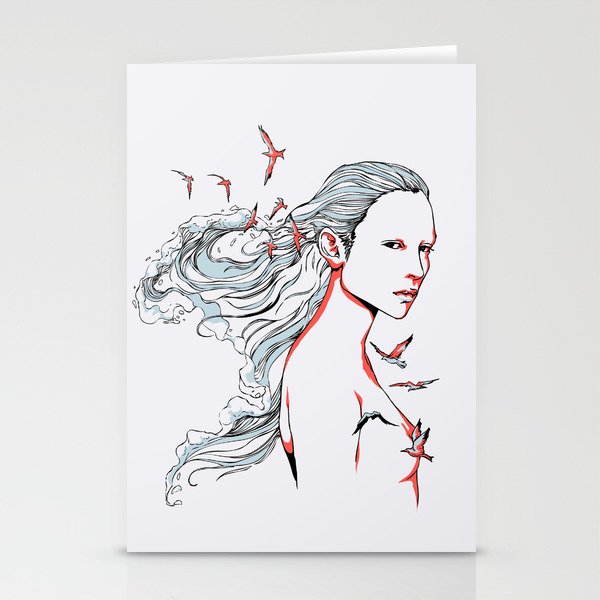 Queen of Ocean Stationery Cards