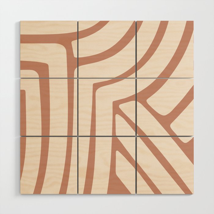 Abstract Stripes LVII Wood Wall Art