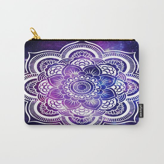 Mandala purple blue galaxy space Carry-All Pouch