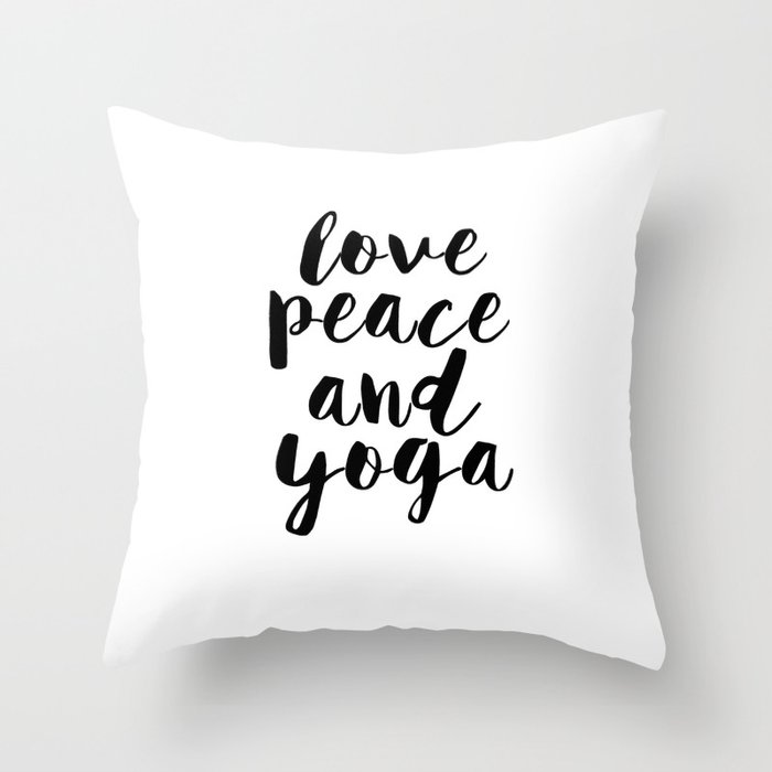 Girls Room Decor Gym Print Workout Poster Love Peace And Yoga