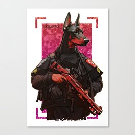 Police dog Canvas Print