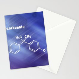 Polycarbonate PC, Structural chemical formula Stationery Card