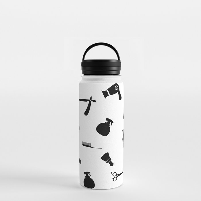 Hairdresser Pattern Water Bottle