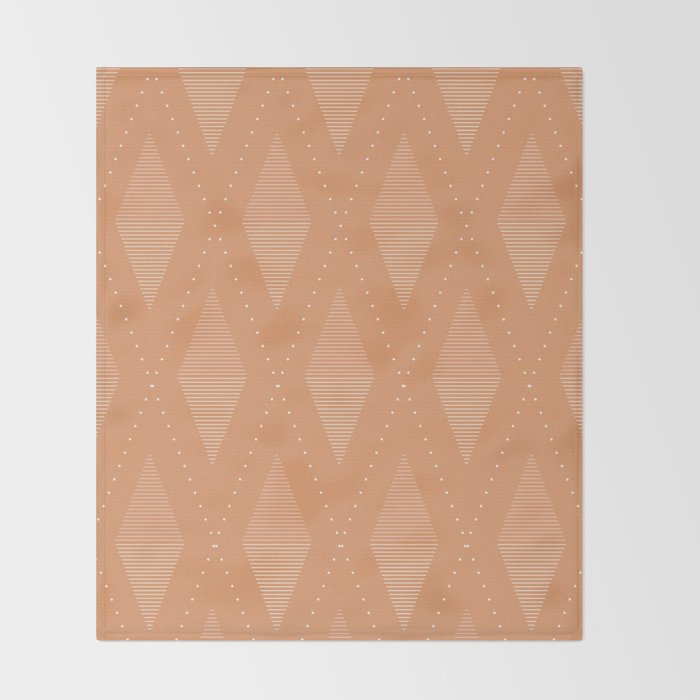 Diamonds In Rust Throw Blanket By Naylasmith Society6