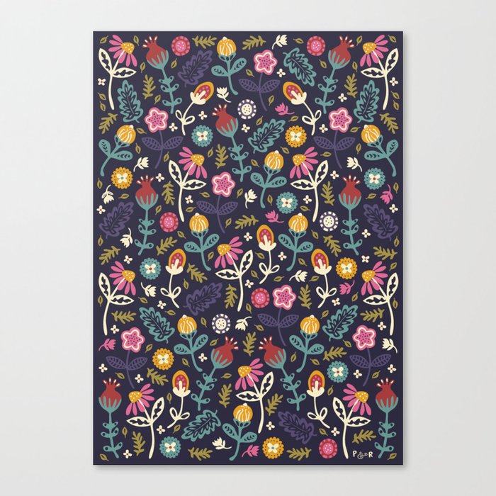 Ditsy Flowers Canvas Print