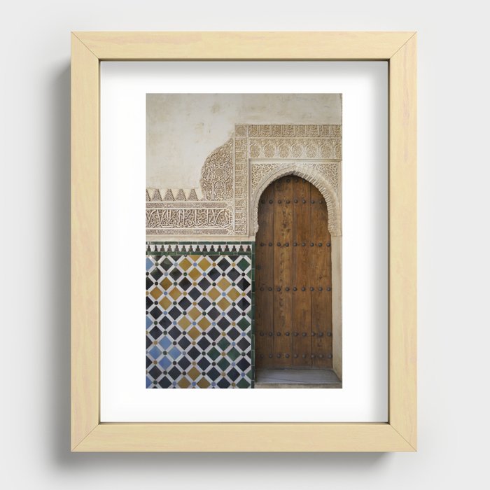 Alhambra Door Recessed Framed Print