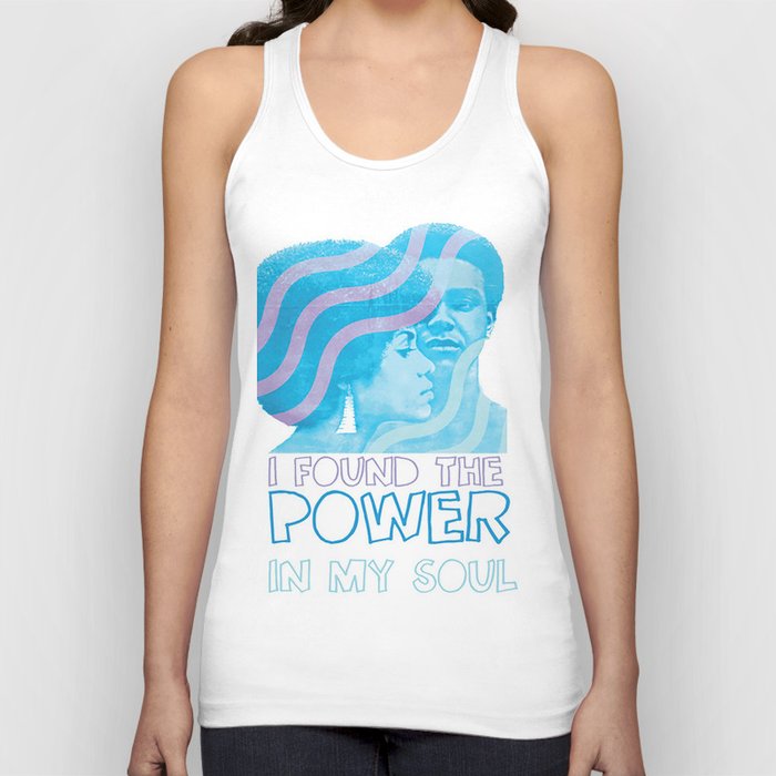 I Found The Power In My Soul Blue Tank Top