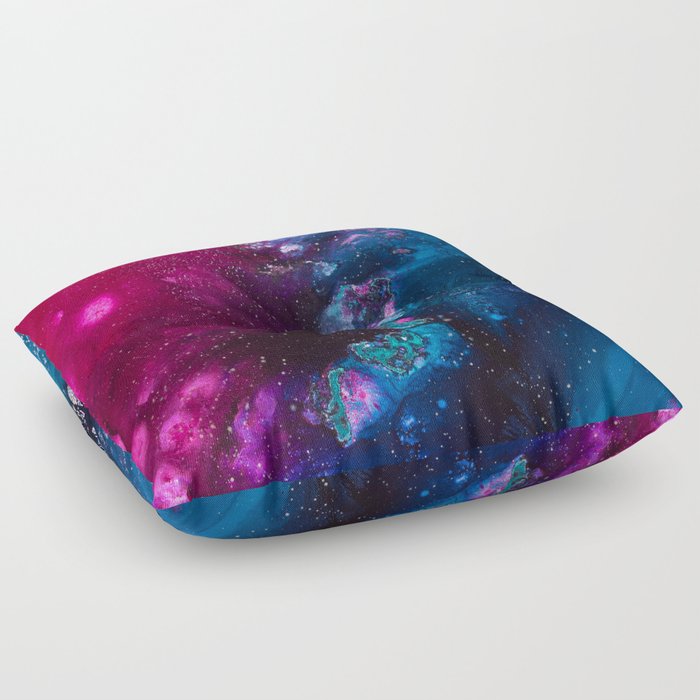 Oceans and Nebulas Floor Pillow