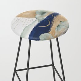 Golden Sun Bar Stool