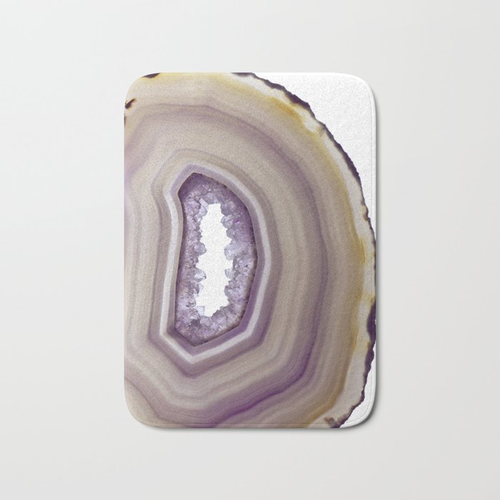 Iris and butterscotch Agate Bath Mat