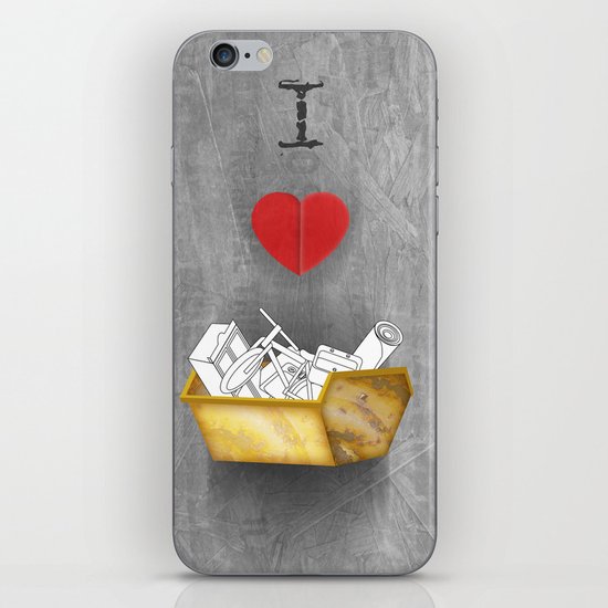 i heart skips iPhone & iPod Skin