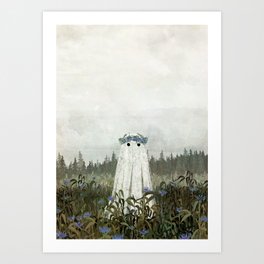 Cornflower Ghost Art Print