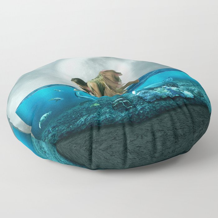 The lost Aquarium Floor Pillow