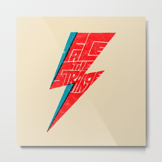 Face The Strange Metal Print