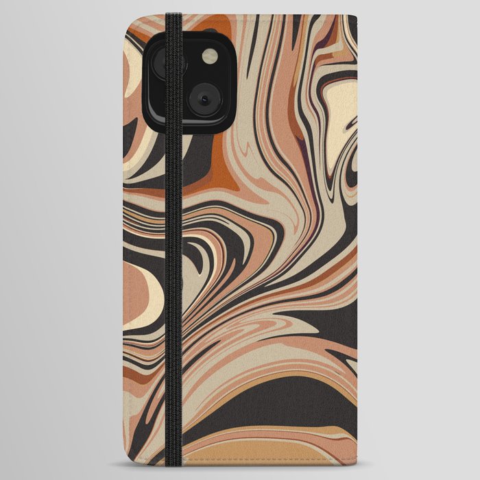 Liquid bohemian aesthetic art iPhone Wallet Case