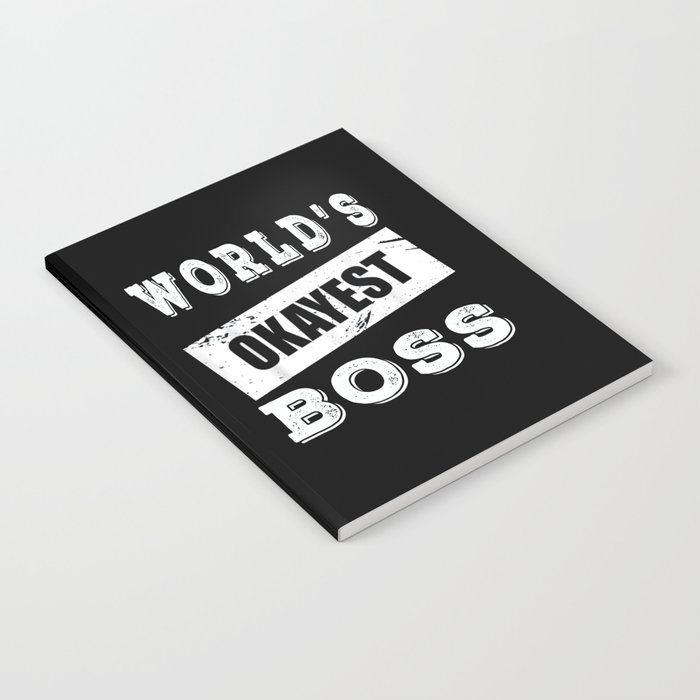 World's okayest boss Notebook