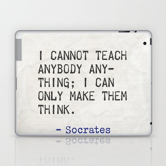 teach - Socrates Laptop & iPad Skin