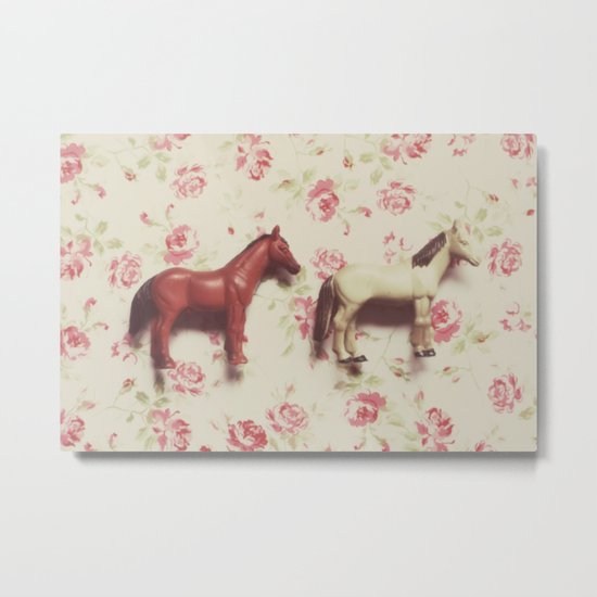 two horses Metal Print