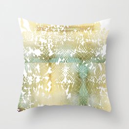 Fractured Gold Throw Pillow