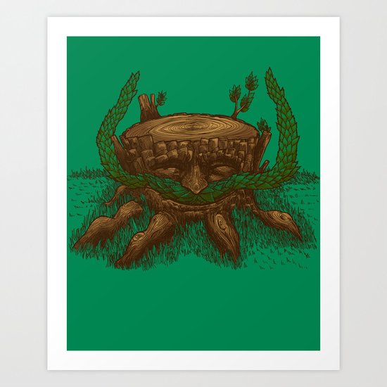 Stumpystache Art Print