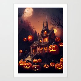 My Halloween Dream House Art Print