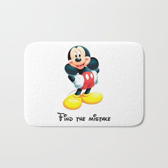 Find the mistake - Mickey Bath Mat