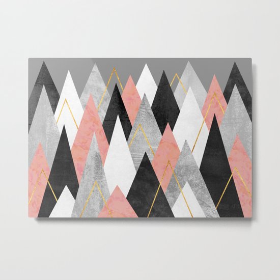 Rose Peaks Metal Print