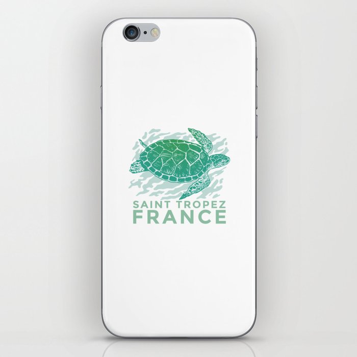 Saint Tropez France sea Turtle iPhone Skin