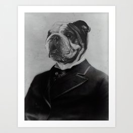Sir English Bulldog Art Print