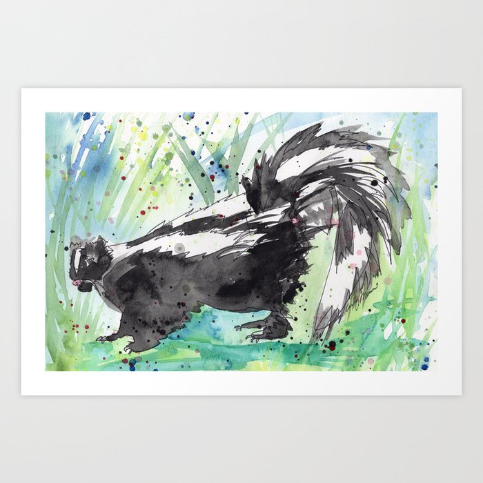 Skunk Life Art Print by FemTom | Society6 Skunk Life Art Print by FemTom | Society6