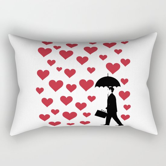 No Love Business Man Rectangular Pillow
