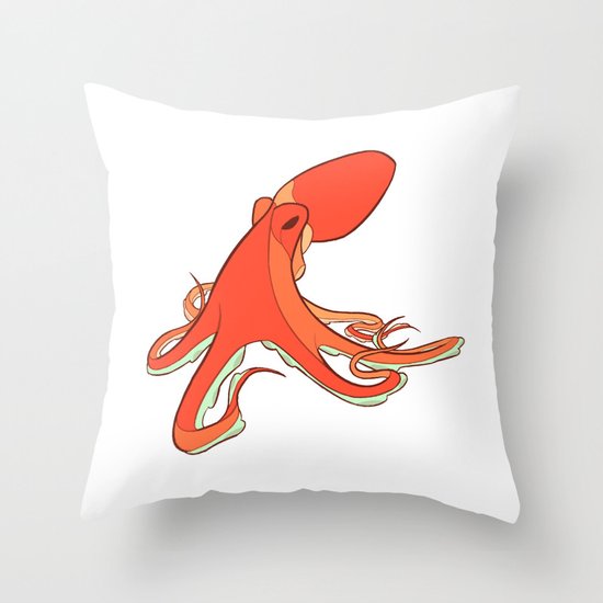 Octopus Throw Pillow