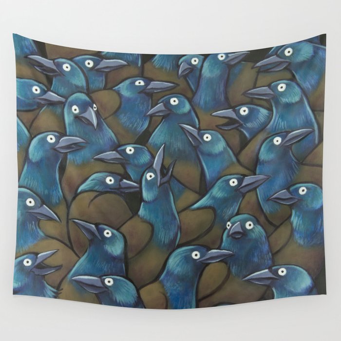 Grackles Wall Tapestry